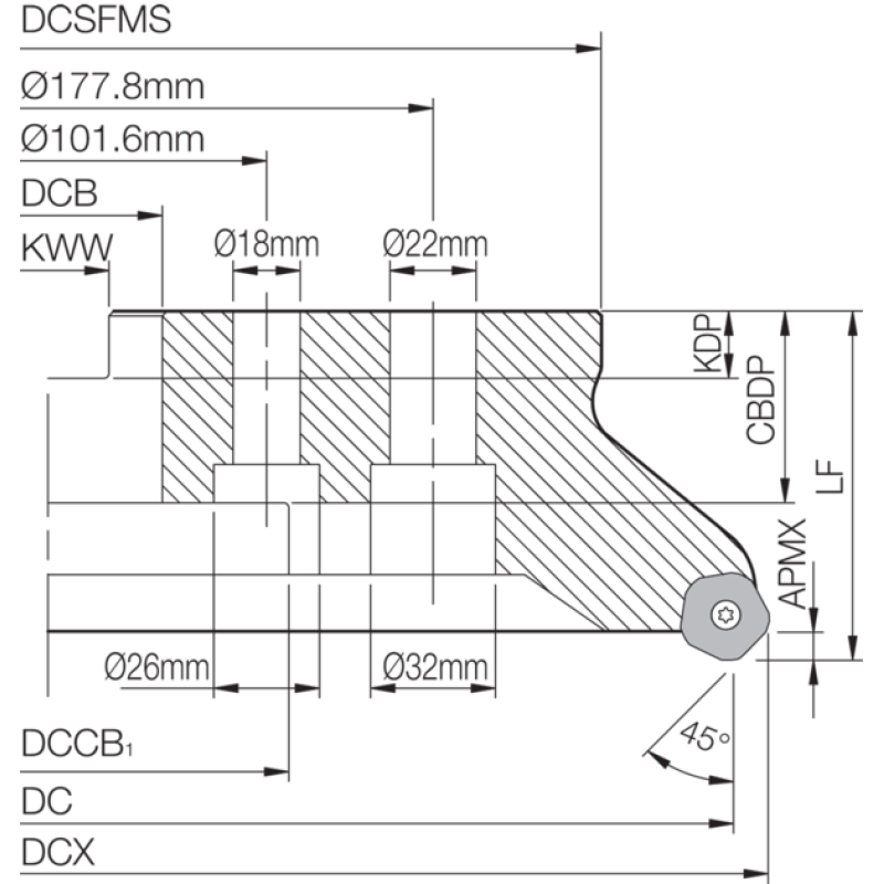 Milling Toolholder THN04496