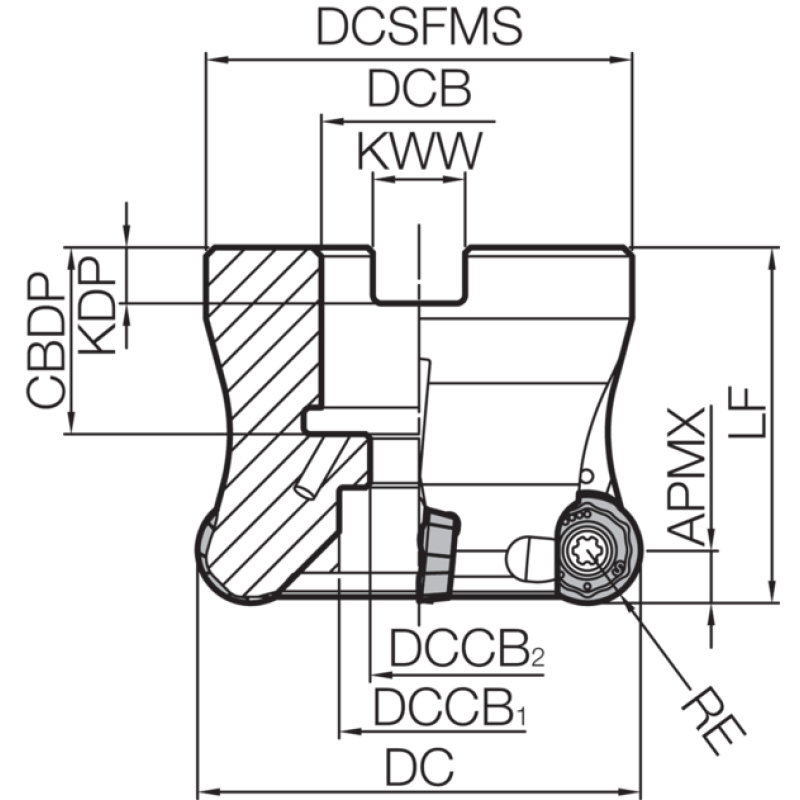 Milling Toolholder THN07201