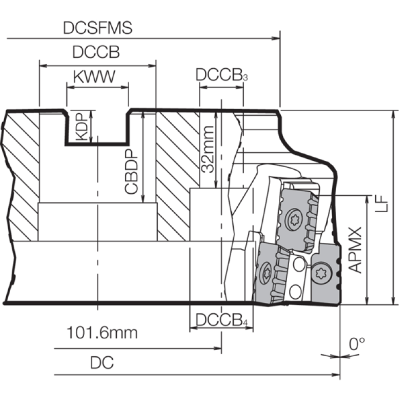 Milling Toolholder THN01076