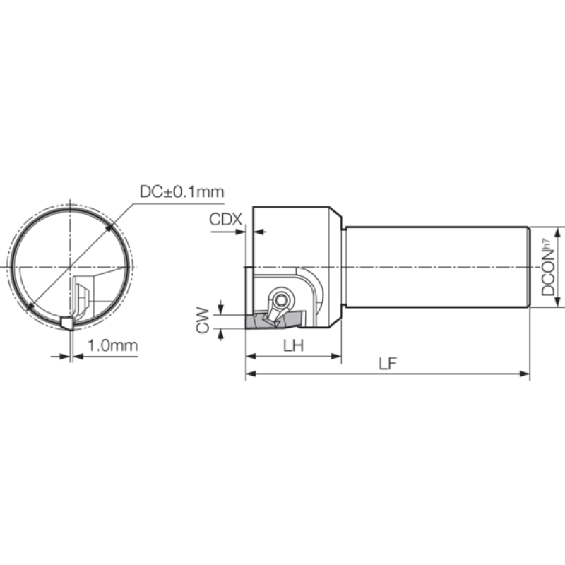 Фрезерний тримач інструменту