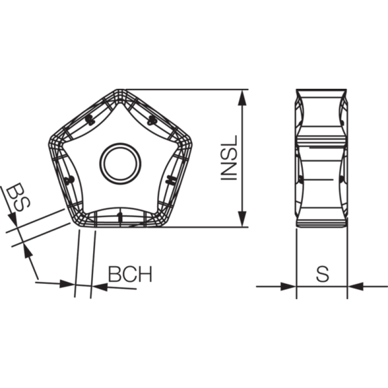 Твердосплавная фрезерная пластина TLB05200