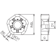Пластина фрезерна твердосплавна TLU00104