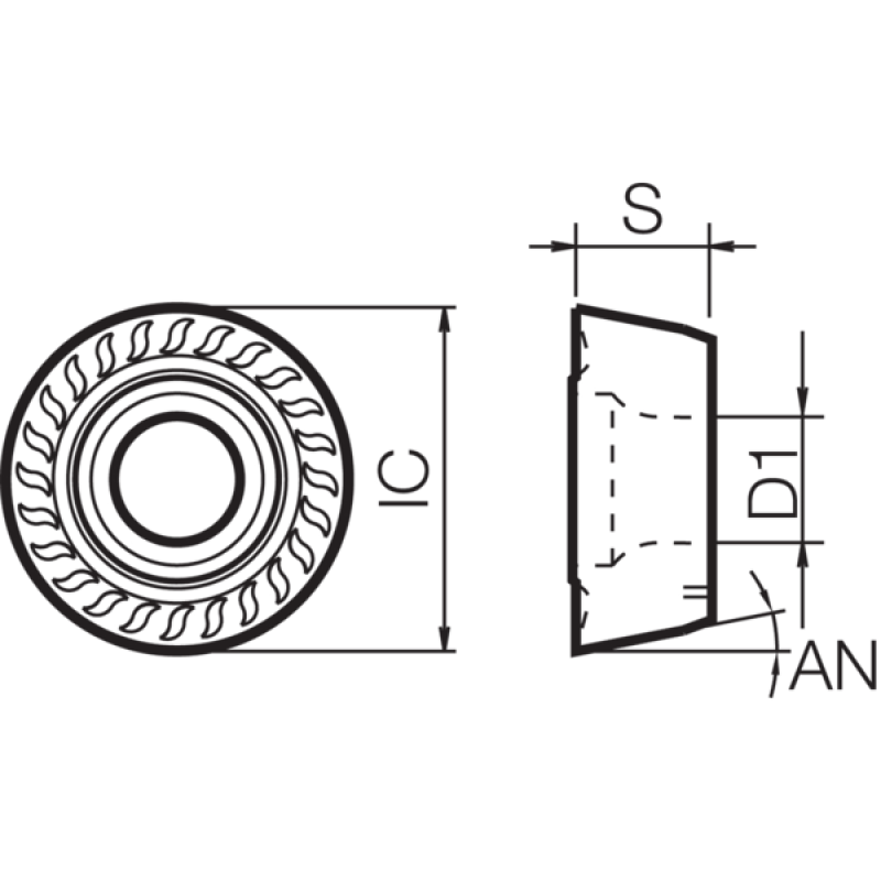 Пластина фрезерна твердосплавна TLS00111