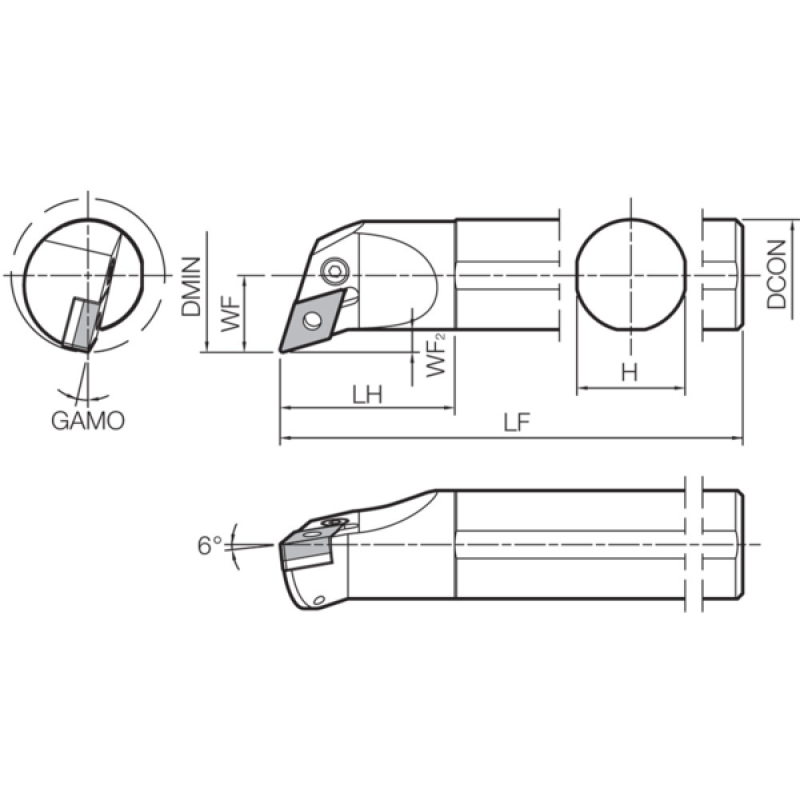 Turning Toolholder THC08087