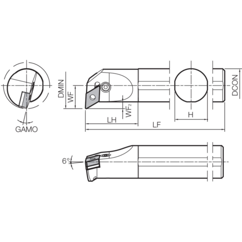 Turning Toolholder THC08077
