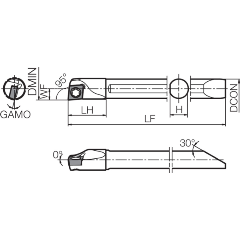 Oprawka narzędzia tokarskiego THC14603