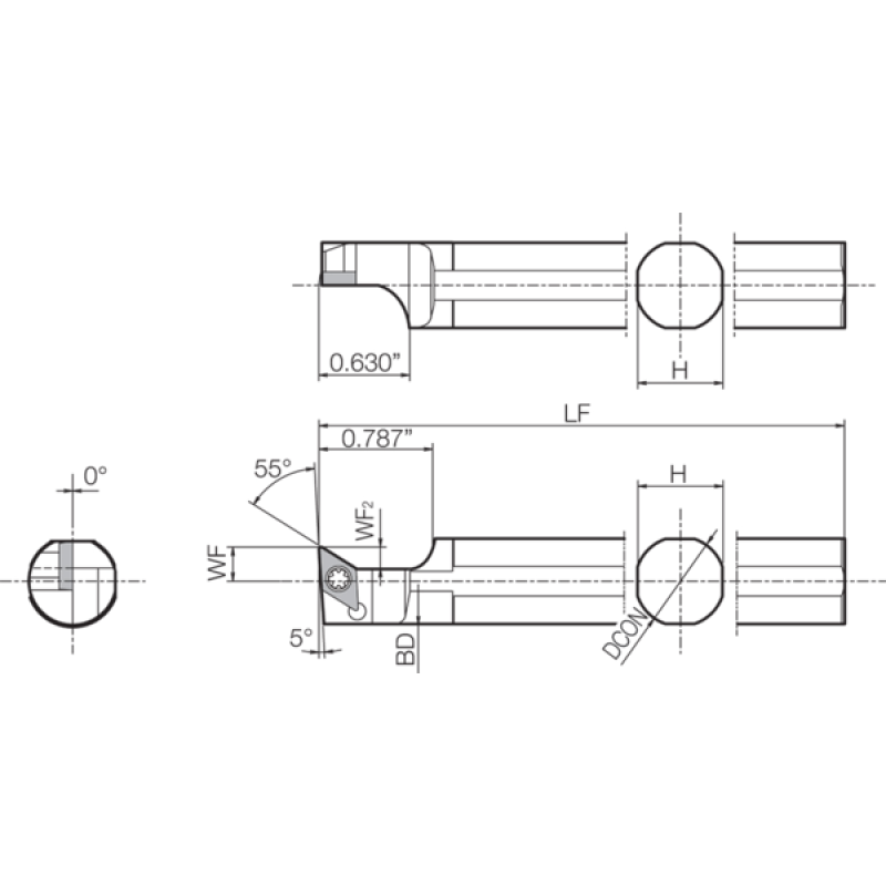 Turning Toolholder THC09252