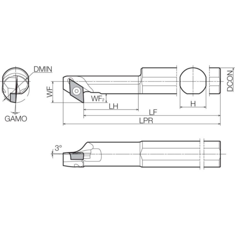 Turning Toolholder THC11801