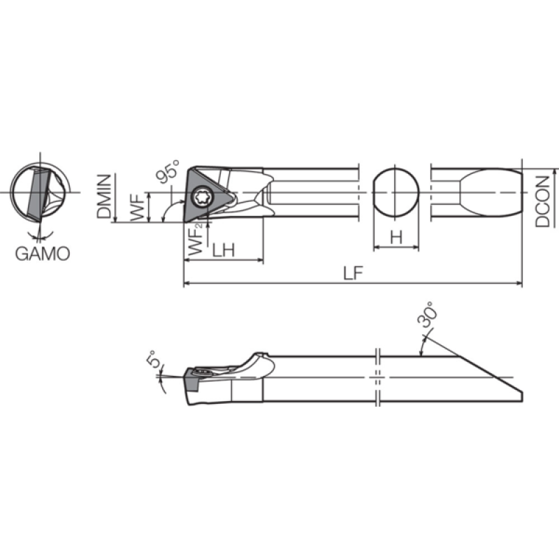 Turning Toolholder THC14607