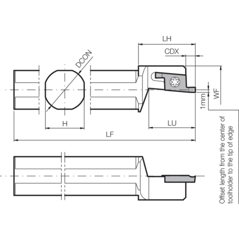 Turning Toolholder THC04156