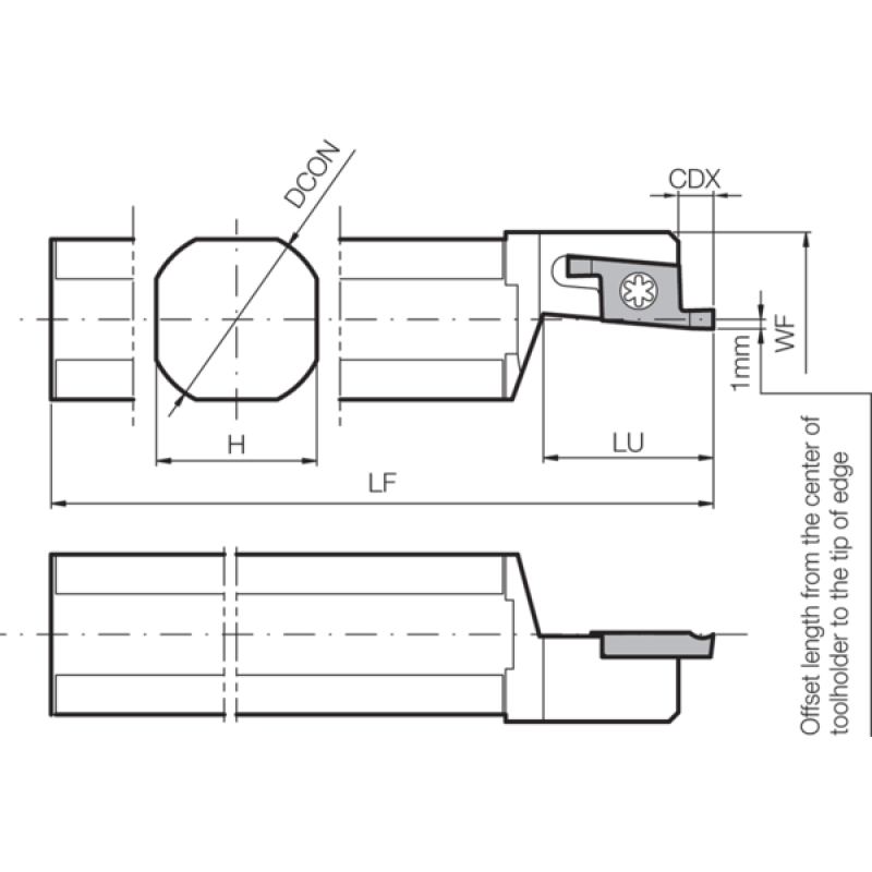 Turning Toolholder THC04168
