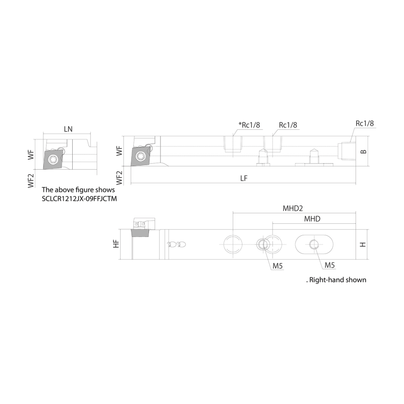 Turning Toolholder THC15447
