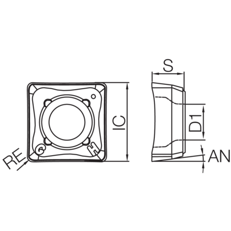 Carbide Drilling Insert TMF05662