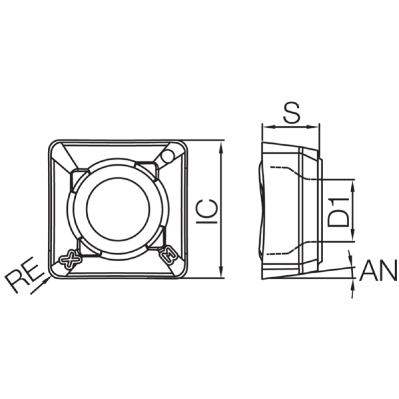 Пластина змінна твердосплавна для свердління TKB05643