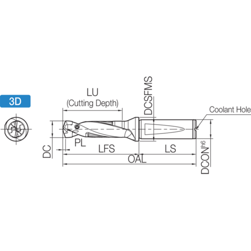 Drilling Toolholder THD08595