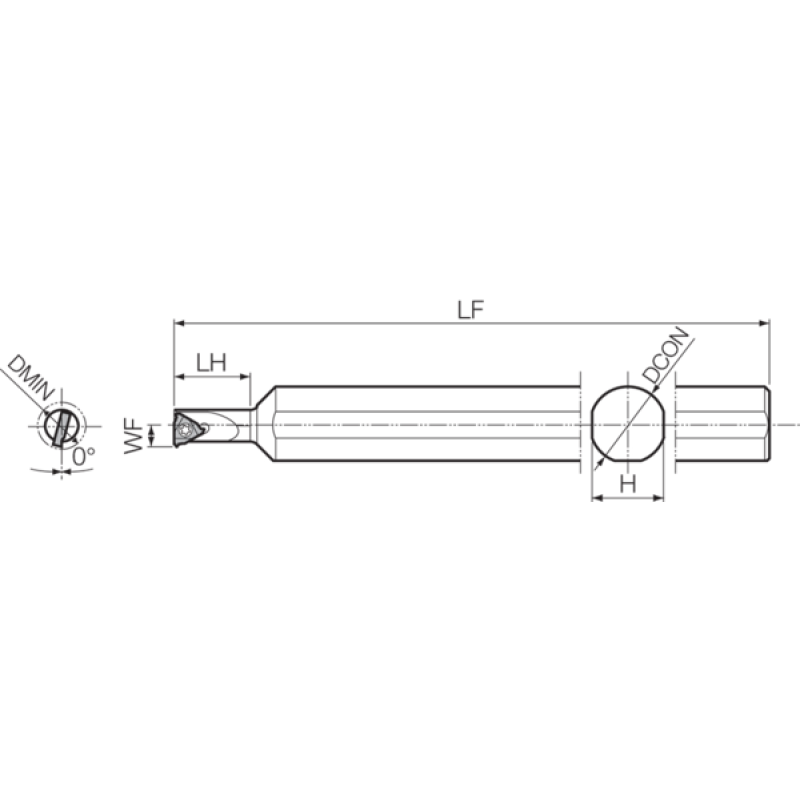 Oprawka narzędzia tokarskiego THC04061