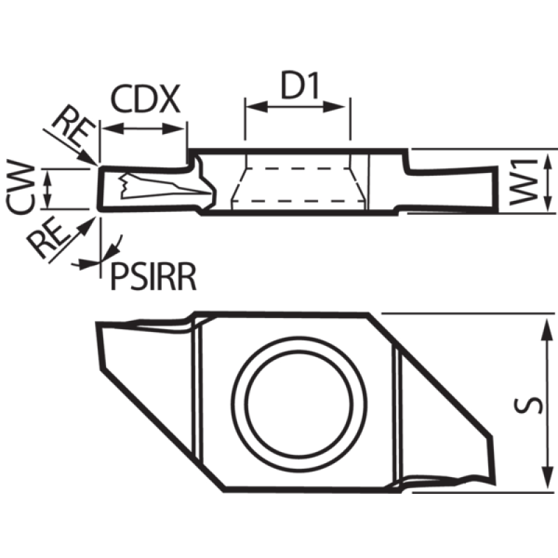 Твердосплавная токарная пластина TLM40001