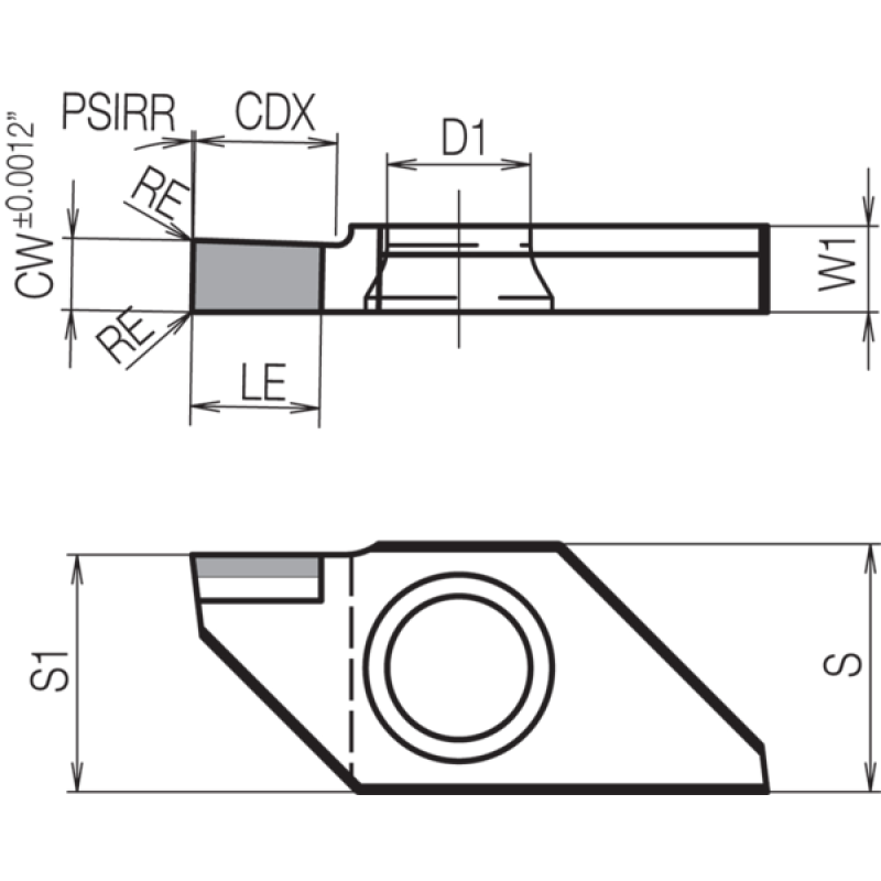 PCD Grooving Insert TBR16116