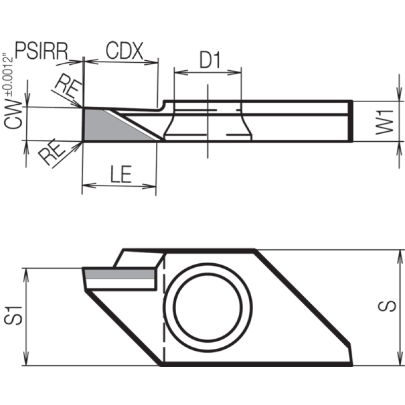 PCD Grooving Insert TBR16046