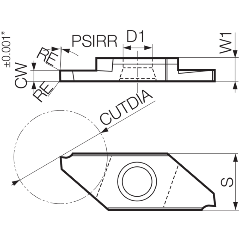 Płytka rowkująca z węglika TLM40147