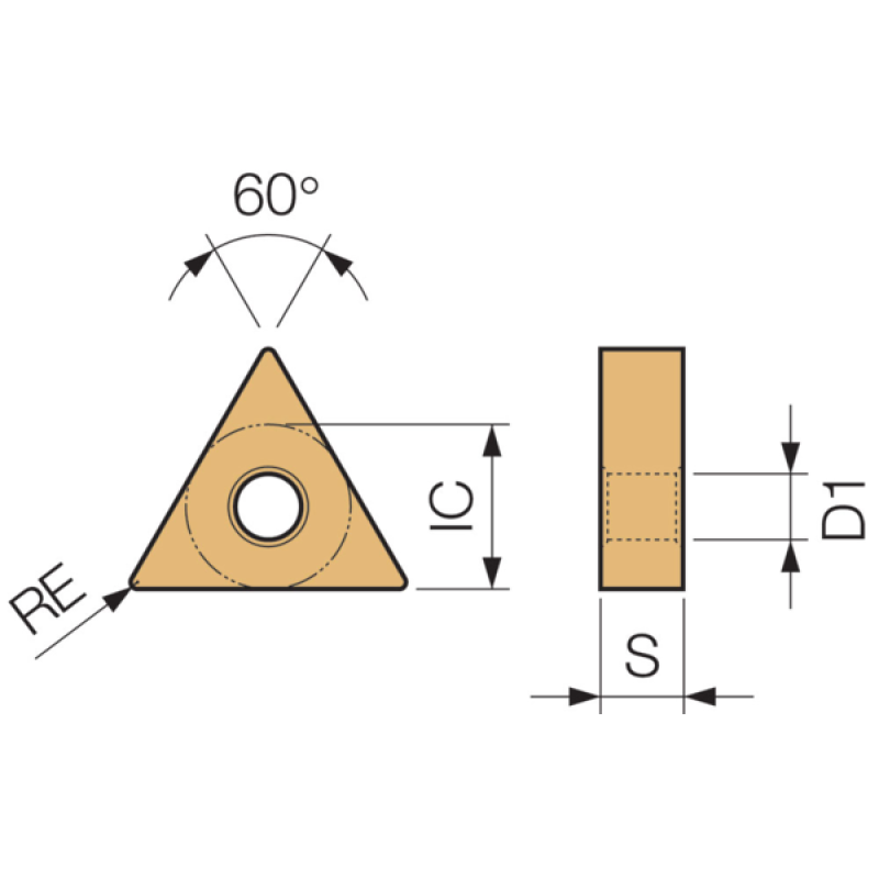 Твердосплавна токарна пластина TME06140