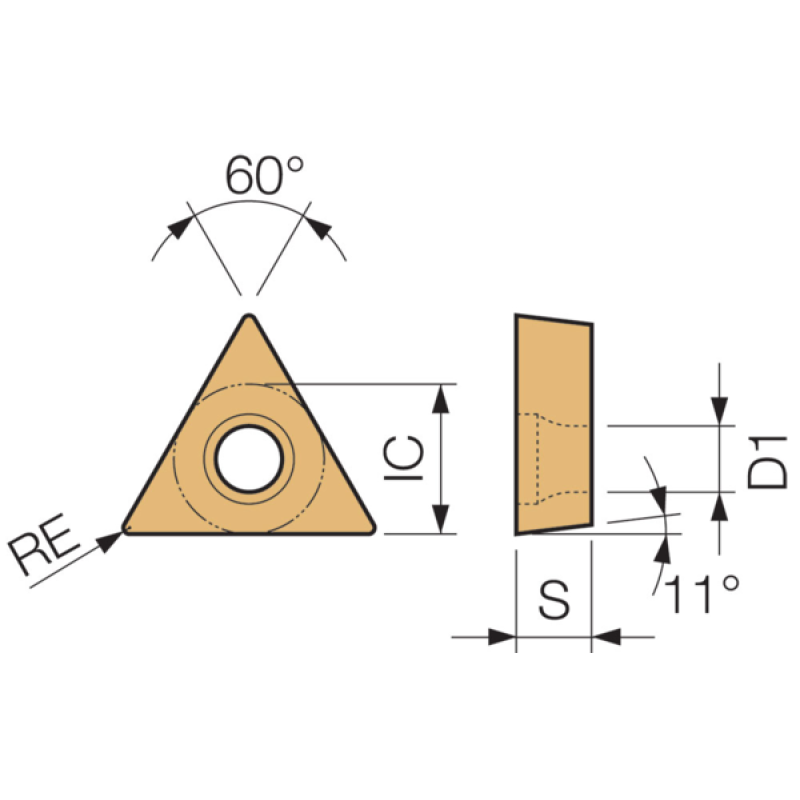 Твердосплавна токарна пластина TME06891