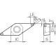 Płytka skrawająca tokarska CBN TFF00114