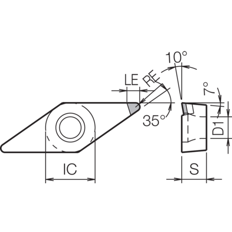 PCD Turning Insert TBR05842