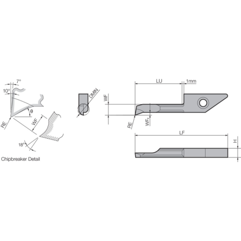 Токарна пластина PCD