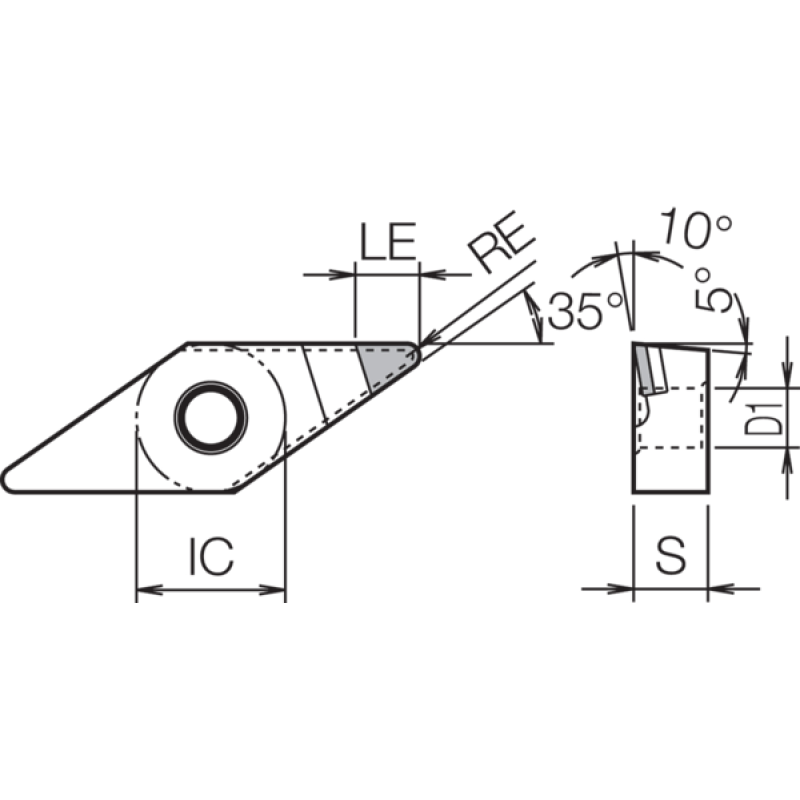 PCD Turning Insert TBR05321