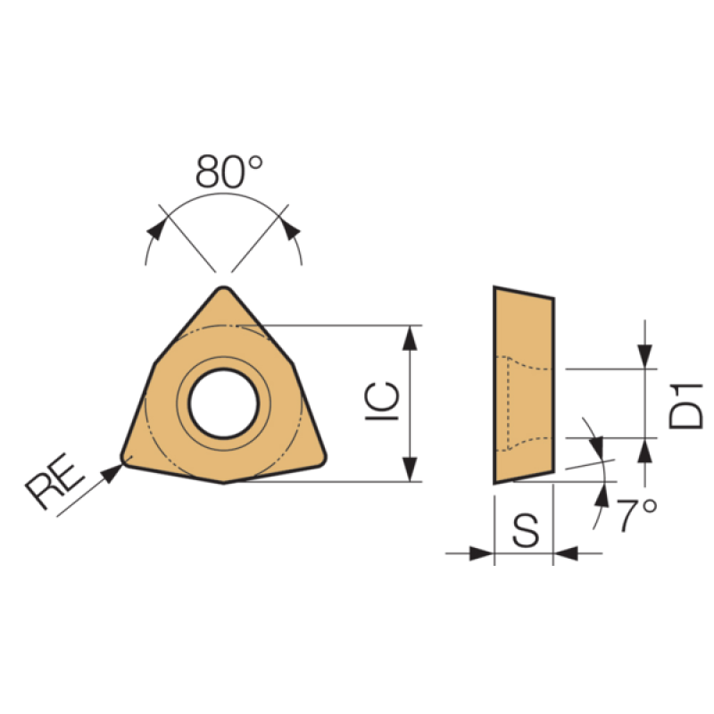 Carbide Drilling Insert TKC09300