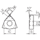PCD Turning Insert TBR07360