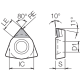 PCD Turning Insert TBR07560