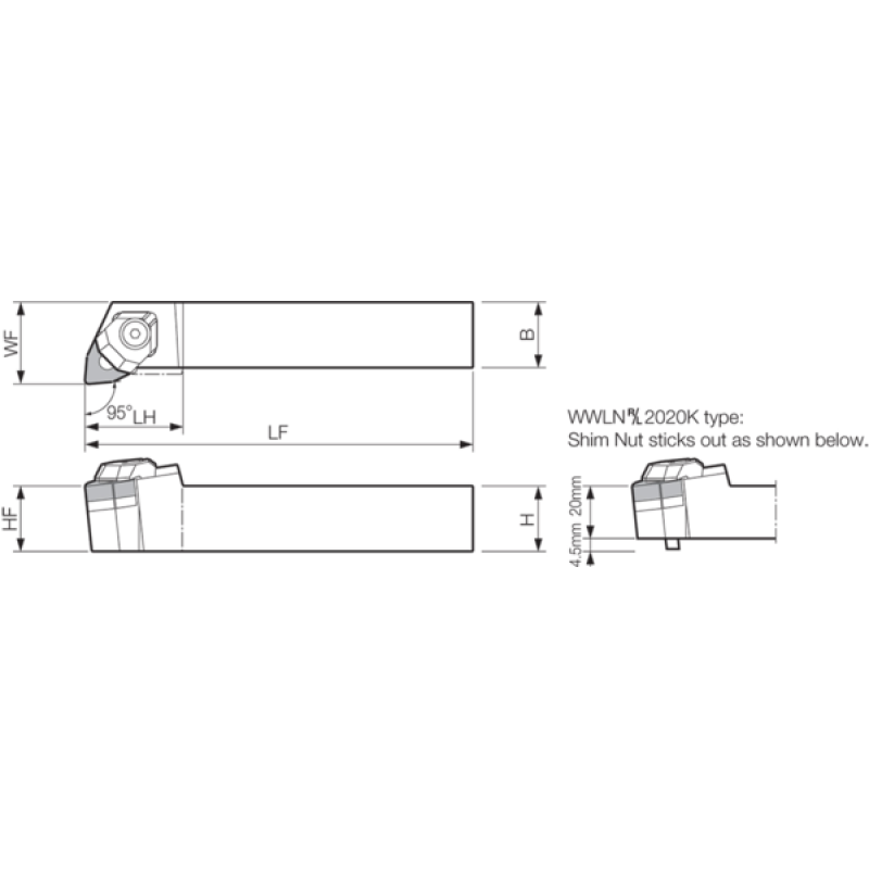 Oprawka narzędzia tokarskiego THC00563