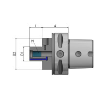 Декоративна тримач для фрези "Cool Tool" "Corum" C5 - 32 - 40 G2.5 25 000/хв.