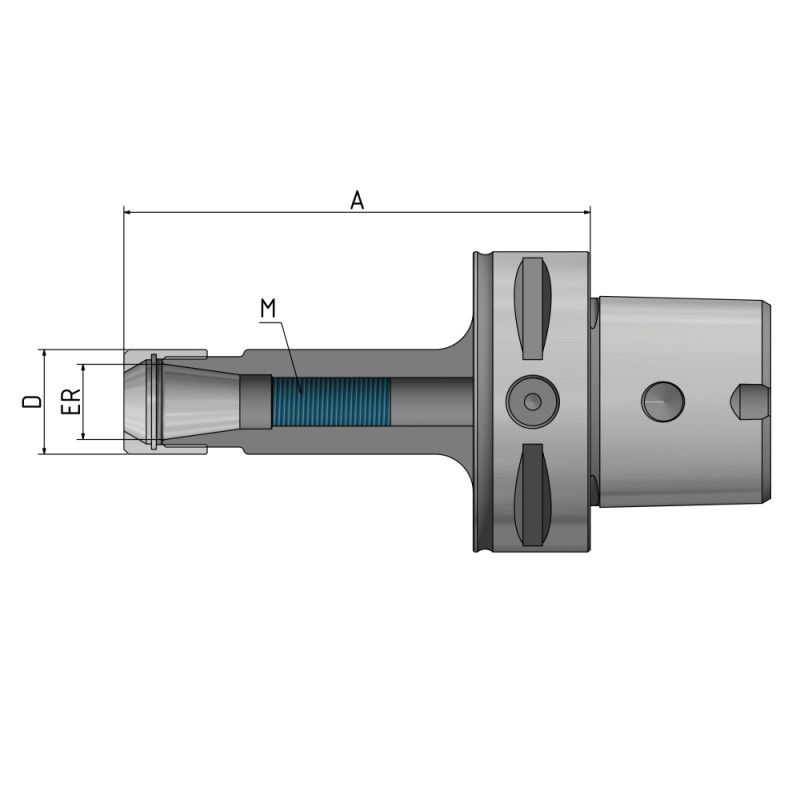 ER-Collet Chuck "Mini" "Corum" C6 - ER16 - 160 G2.5 25,000/min.