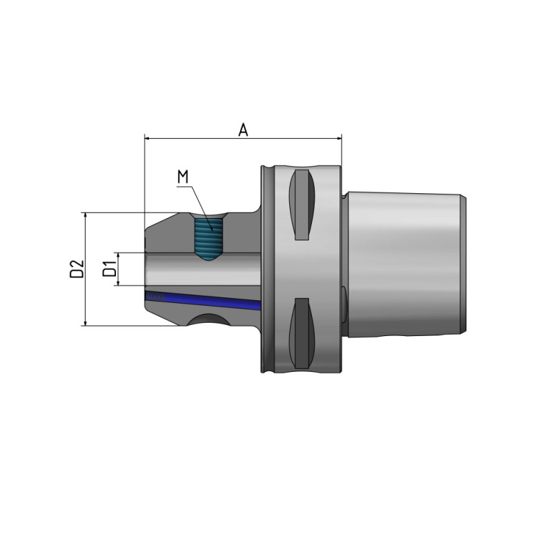 End Mill Holder Weldon "Cool Tool" "Corum" C6 - 16 - 65 G2.5 25,000/min.