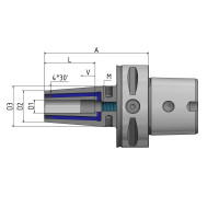Shrink Fit Chuck 4.5° "Cool Tool" "Corum" C6 - 12 - 80 G2.5 25,000/min.