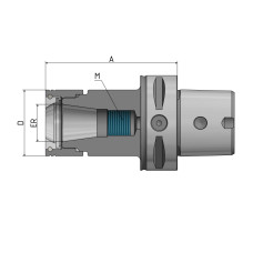 "Hawk Eye" ® Precision ER Collet Chuck "Corum" C6 - ER16 - 100 G2.5 25,000/min.