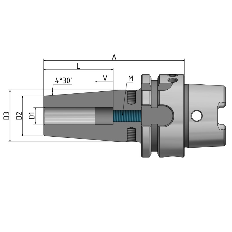 Shrink Fit Chuck 4.5° HSK-A 40 - 10 - 80 G2.5 25,000/min.