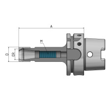 Цанговий патрон ER "Mini" HSK-A 63 - ER25 - 100 G2.5 25 000/хв.
