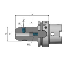 Тримач для кінцевої фрези Whistle-Notch HSK-A 63 - 14 - 90 G6.3 8 000 об/хв.