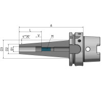 Термозатискний патрон 4,5°, вузький HSK-A 63 - 10 - 120 G2,5 25 000/хв.