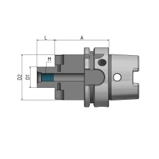 Тримач для насадного фрезера HSK-A 80 - 27 - 50 G2.5 25 000/хв.