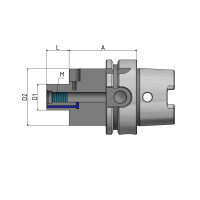 Державка для насадної фрези "Cool Tool" HSK-A 100 - 22 - 130 G2.5 25 000/хв.