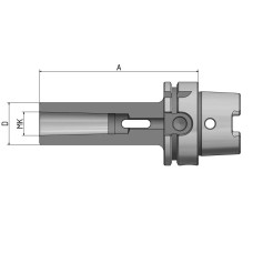 Адаптер конуса Морзе з хвостовиком HSK-A 100 - 3 - 150 G6.3 8000/хв. для інструментів згідно з DIN 228-B