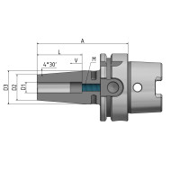 Термозатискний патрон 4,5° HSK-A 100 - 12 - 160 G2,5 25 000/хв.