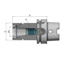 Цанговий патрон "Hawk Eye" ® Precision ER HSK-A 100 - ER32 - 100 G2.5 25 000/хв.