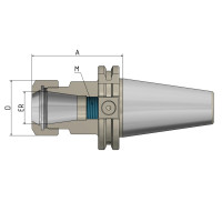 Цанговий патрон ER SK 40 - ER25 - 70 G2,5 25 000/хв. захищений від корозії