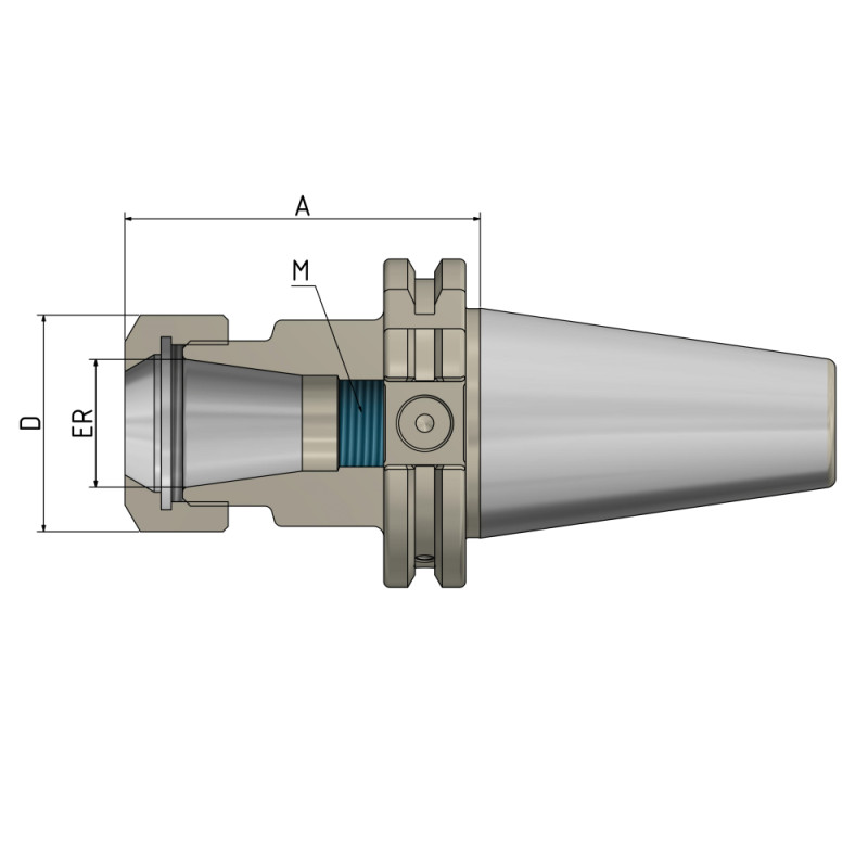 ER-Collet Chuck SK 40 - ER32 - 70 G2.5 25,000/min. corrosion protected